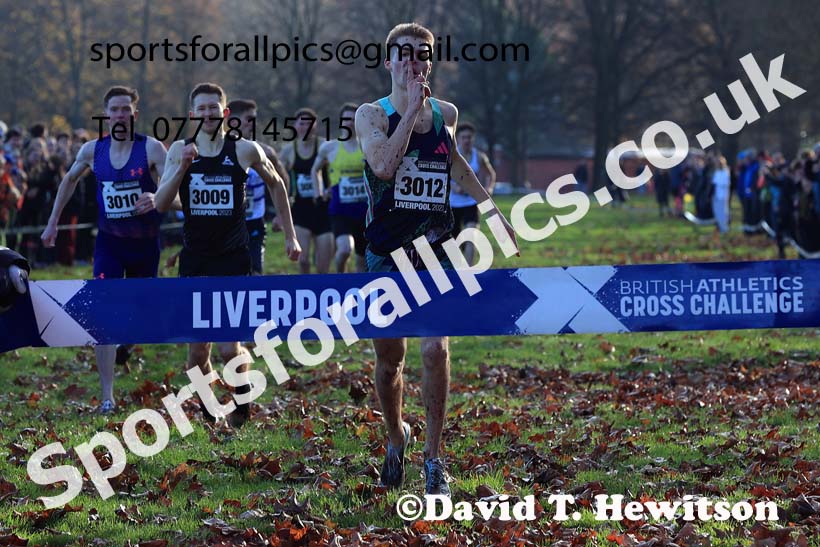 European Men's Short Course Relay Trials, 2023 British Athletics Cross Challenge, Sefton Park, Liverpool. Photo: David T. Hewitson/Sports for All Pics